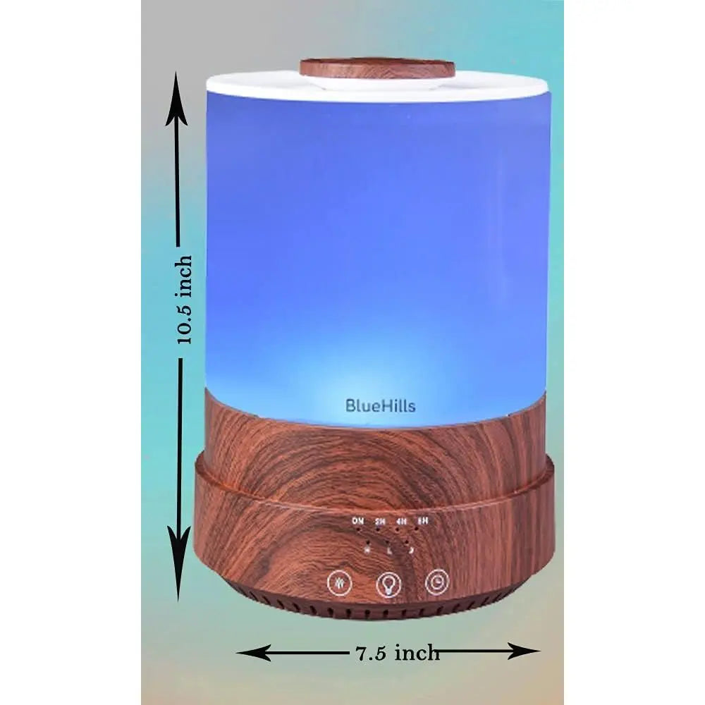 2500ml Large XL Essential Oil Diffuser - 30-Hour Aromatherapy Mist for Large Rooms with 7 LED Lights and Auto Shut-Off