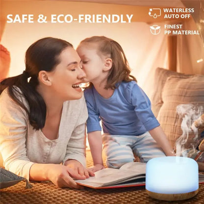 AEE2-Essential Oil Diffuser 500Ml Humidifier Diffusers Aromatherapy Diffuser With Remote Control