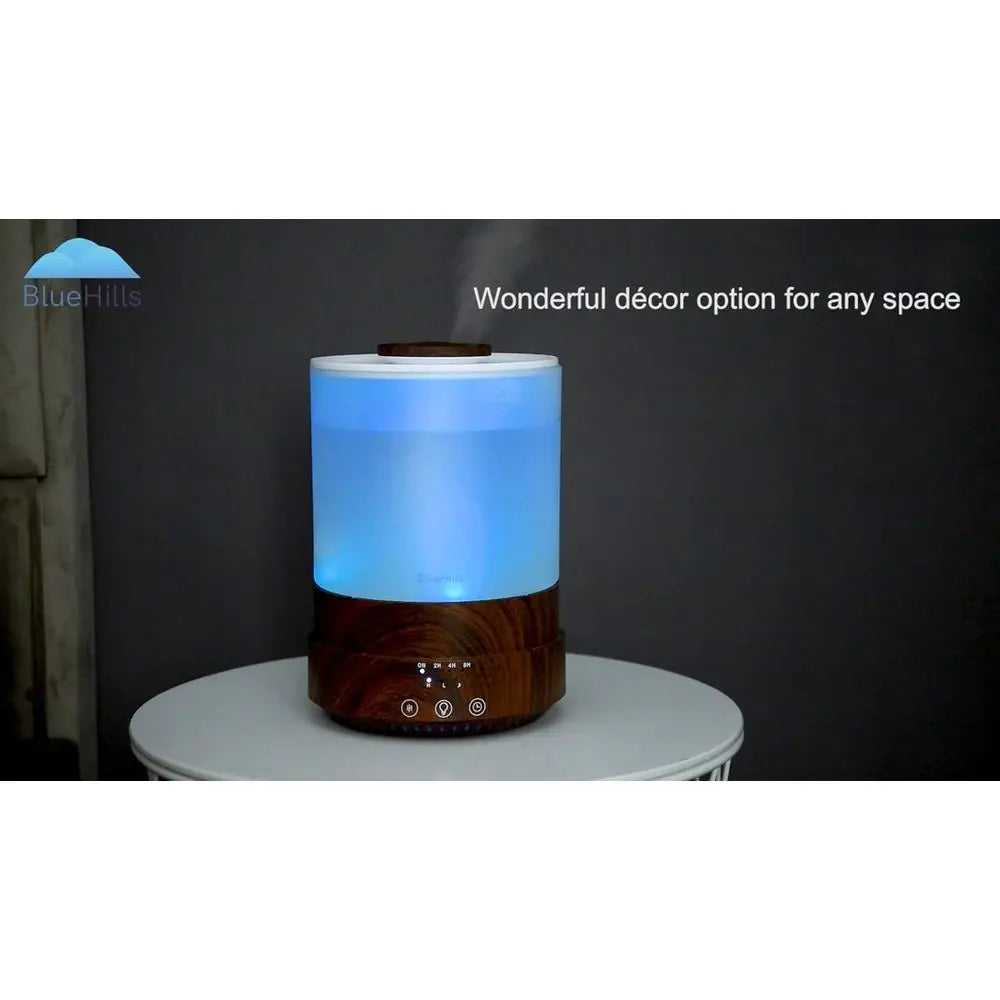 2500ml Large XL Essential Oil Diffuser - 30-Hour Aromatherapy Mist for Large Rooms with 7 LED Lights and Auto Shut-Off