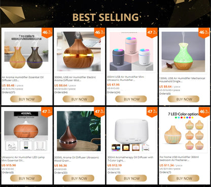 Aroma Diffuser, 500ml Aromatherapy Oil Diffuser with 7-Color Light, Timer-Adjustable Fog Mode Setting