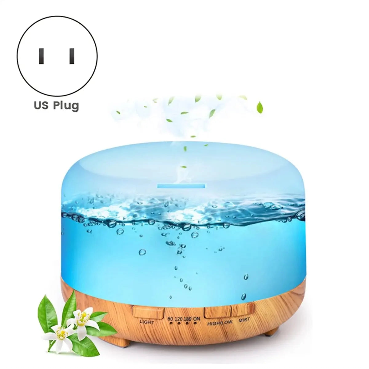 AEE2-Essential Oil Diffuser 500Ml Humidifier Diffusers Aromatherapy Diffuser With Remote Control