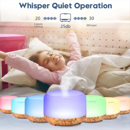 AEE2-Essential Oil Diffuser 500Ml Humidifier Diffusers Aromatherapy Diffuser With Remote Control